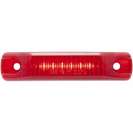 OPTRONICS 6-Led Thinline Red Marker/Clearance Light MCL66RB